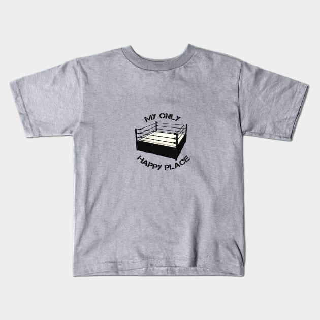 Happy Place Kids T-Shirt by CadeCarnage